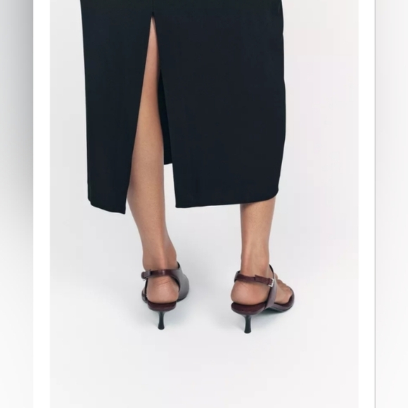 Zara ZW Collection Ruched Midi Dress - Picture 5 of 6